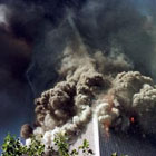 Twin towers are falling - 9/11 attacks