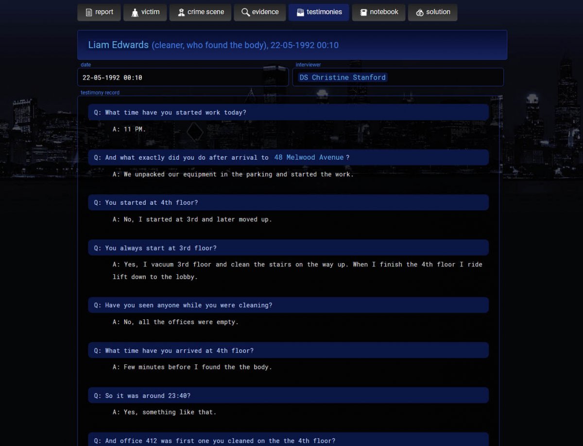 The Lone Detective 2017 mystery game